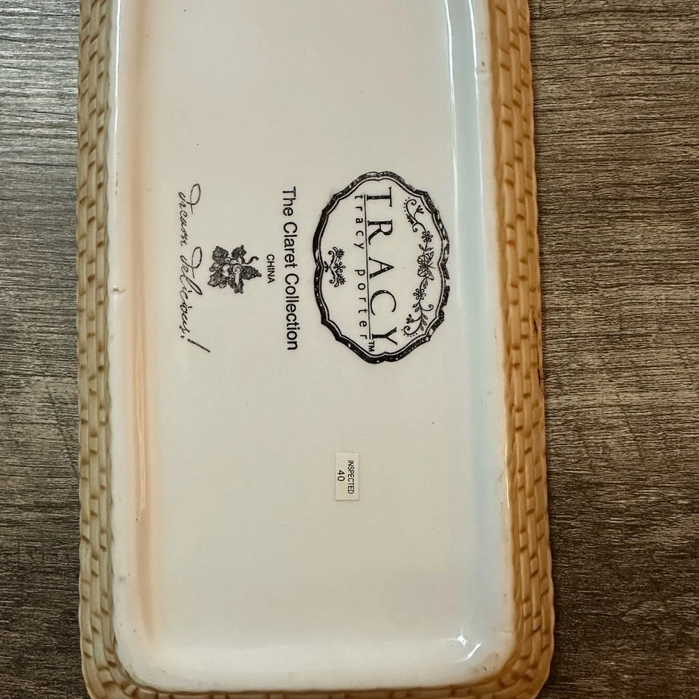 Tracy Porter Woven Border Ceramic Tray